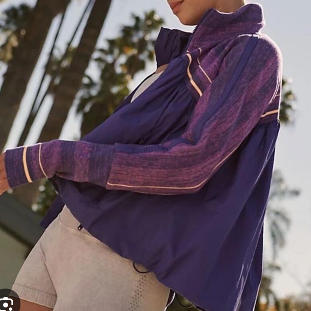 NWOT FP MOVEMENT spaced out purple jacket size large